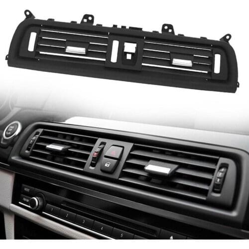 Car Front Row Center Air-conditioning Outlet Vent Dash Panel Grille Cover Interior Mouldings Panel For BMW 5 Series F18 2010