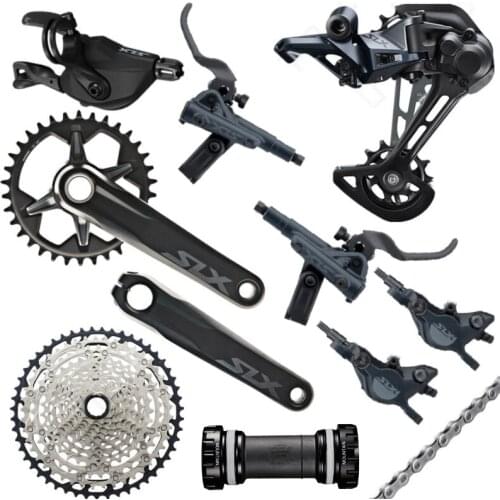 Shimano SLX M7100 Groupset 32T 34T 170 175mm Crankset Mountain Bike Groupset 1x12-Speed 10-51T 10-45T M7100 Rear Derailleur