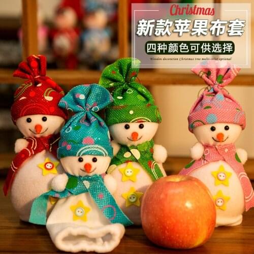 Christmas Decoration Apple Packaging Bag Creative Doll Snowman Apple Bag Christmas Eve Fruit Box