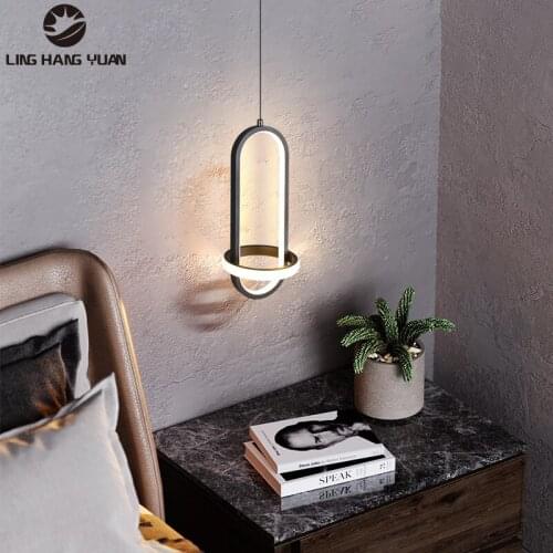 Modern Led Pendant Light 110V 220V Gold Black Pendant Lamp For Living room Bedroom Bedside Lights Dining room Lighting Fixtures