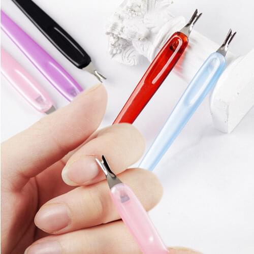 Stainless Steel Cuticle Pusher Dead Skin Push Remover For Pedicure Manicure Nail Art Cleaner Care Tool Nail Tools