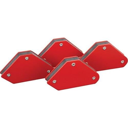 4pcs/set Mini Triangle-Welding Positioner Weld Holders 9Lb Soldering Locator Magnetic Fixed Angle Tool Without Switch