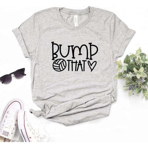 Bump That Volleyball Print Women tshirt Cotton Hipster Funny t-shirt Gift Lady Yong Girl 6 Color Top Tee Drop Ship R284