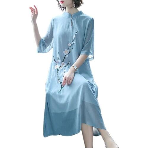 2020 Chinese elegant Summer Dress Short qipao wedding plus cheongsam Women Sexy Lace qi pao traditional evening gown v763