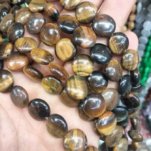 33PCS Womens Bracelets Making Loose Beads Coin Shape Size 12MM Tiger Eye Carenelian Jade Stone Malachite Turquoise Free Ships
