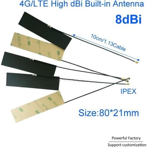 2018 New Aerial GSM GPRS LTE 4G Internal FPC PCB Soft Patch Antenna 10PCS / batch