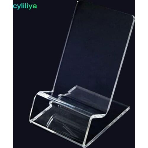 50*pec DHL fast delivery Acrylic Cell phone mobile phone Display Stands Holder stand for 6inch iphone samsung HTC