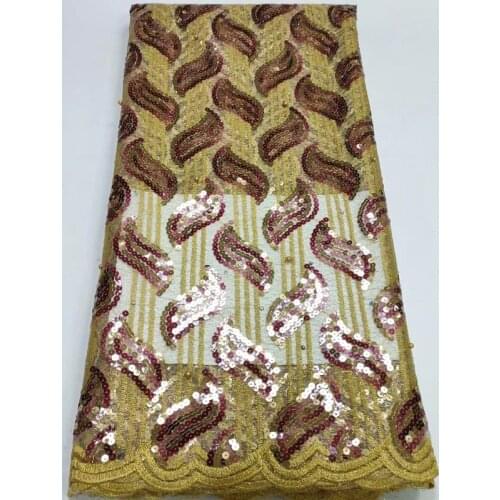 African Sequins Net Lace Fabric 2021 High Quality Lace Elegant Nigerian Wedding Lace Fabrics Sewing French Tulle Lace