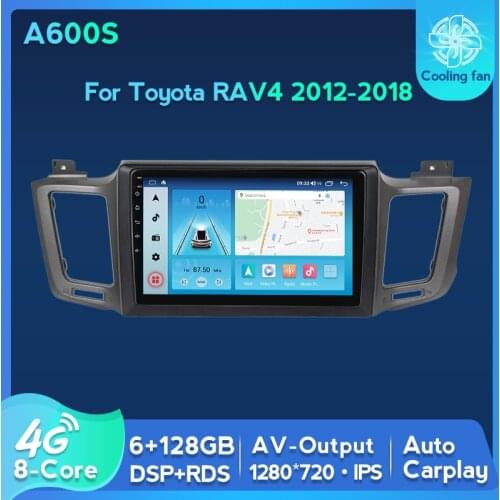 HD 1280x720 Eight Core DSP RDS Android 11 Car Radio Multimedia Video Player for Toyota RAV4 2012-2018 Navigation USB GPS