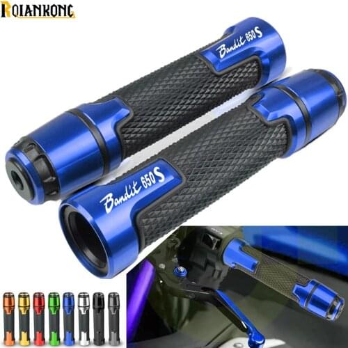 Bandit 650s For SUZUKI GSF650 BANDIT 2004-2009 2006 Motorcycle 7/8"22mm Aluminum knobs Anti-Slip Handle Bar Handlebar Hand Grips