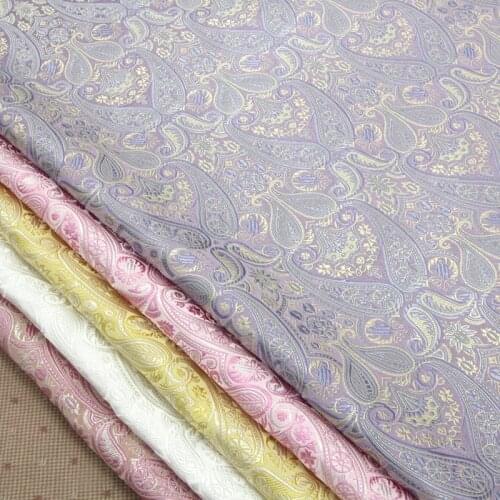 CF256 5colors 100*76cm High Quality Chinese Silk Jacquard Satin Fabric Garment Fabric For Chinese Cheongsam Fabric For Sewing