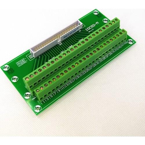 DC3 50P 2x25Pins Header Breakout Board, Terminal Block, Connector