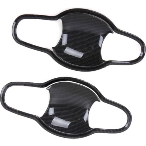 For Toyota C-HR 2016 2017 2018 Carbon Fiber Style Car Front Door Handle Bowl Cover Trim ABS Exterior Anti-collision Car Styling