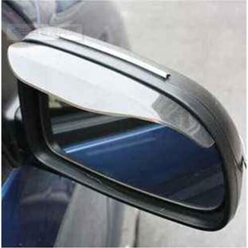 Rain Eyebrow Car Rearview Mirror Cover 2 Pieces Double-sided Adhesive PVC Acrylic Rain Visor Transparent