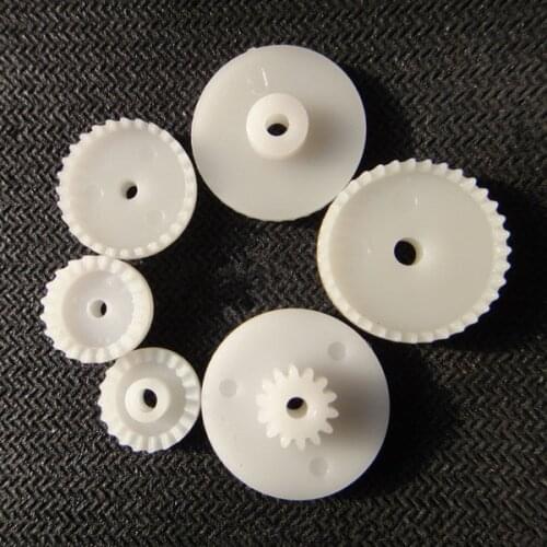 F17661 JMT 1Pack Plastic Modulus 0.5 Tooth Crown Face Gear M0.5 External Gear Hardened Spur Gear DIY Toy Accessory