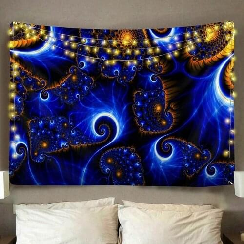 Fibonacci Void Yoga Tapestry Travel Sleeping Pad Polyester Fabric 3D Printed Wall Hanging Tapestry Home Decor
