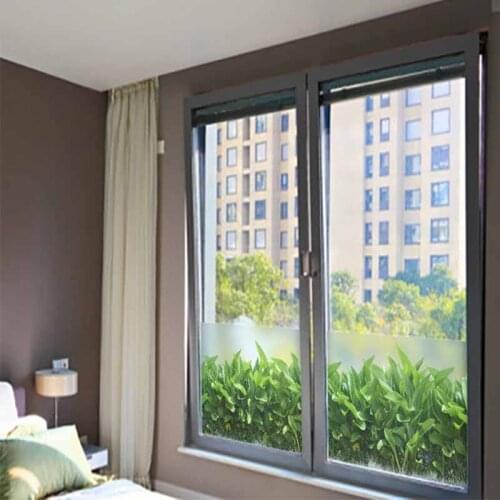 Glue-free electrostatic glass film living room sliding door glass film sunscreen wardrobe sticker office glass sticker