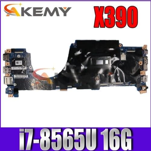 For Lenovo ThinkPad X390 Laptop Motherboard LBB-1 MB 18729-1 with CPU I7-8565U16G FRU 02HM794 100% Fully Tested