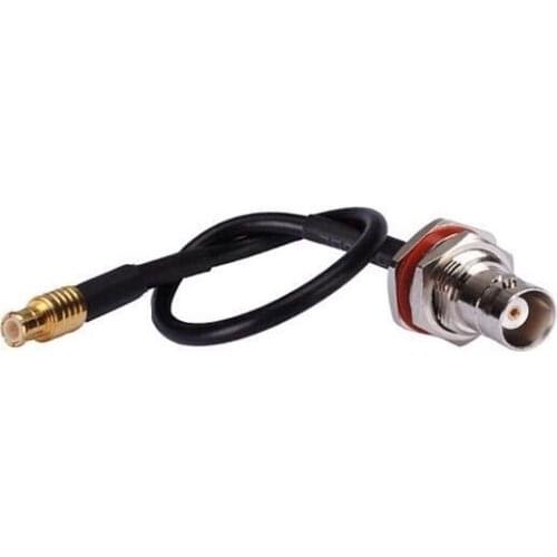 MMCX RF line with a straight to BNC female hex nut RG174 cable