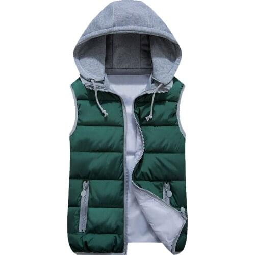 New 2021 Autumn And Winter Vest Women Coat Hooded Short Fashion Womens Vests Ladies Outerweat