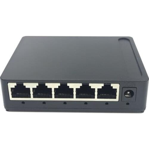 OEM factory Outlet Brand 5 Port Gigabit Ethernet Switch cheapest network switches 10/100/1000mbps US EU plug switch lan combo