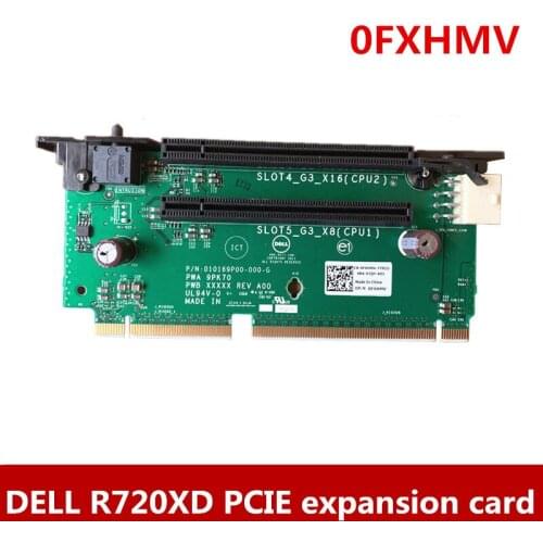 Original For Dell R720 R720XD PCIE expansion card riser card RISER2 0FXHMV 0VKRHF