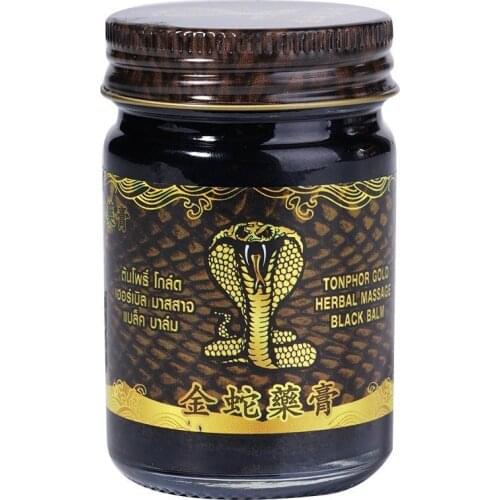 Original Thai Golden Snake Ointment Oil Knee Joints Balm Medical Patch Cream Health Plaster Relief Pain Relax Muscle 50g Ca Q6H4