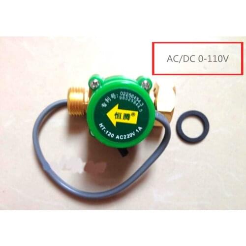 0 - 110V AC / DC 0.5A 1/2 "- G1/2" Cold & Hot Water 20mm - 20mm Circulation Flow Switch Booster Pump Flow Switch