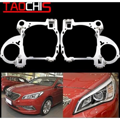 TAOCHIS Adapter Frame Framework Head Light Transition for Hyundai Sonata 9 Hella 3R G5 5 3.0 inch Projector lens
