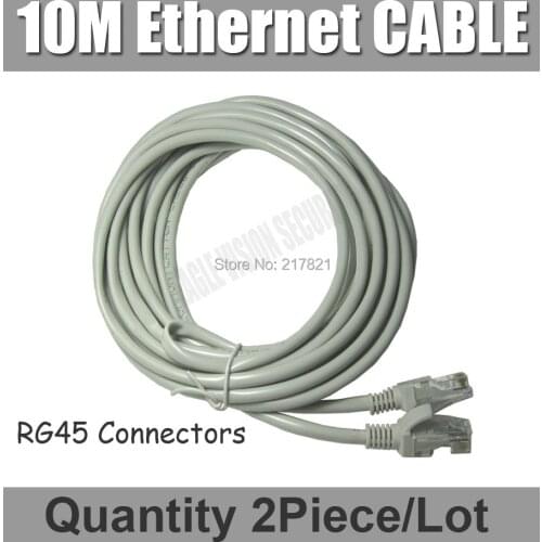 33ft 10m Ethernet Cable RJ45 connector CAT5 Lan Cable network cable 2pieces/lot for PC laptop, computer, free shipping