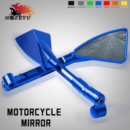 Universal motorcycle CNC Machined Scooter Rearview Mirrors Rear View Mirrors For yamaha MT-07 MT 07 MT07 MT-09 FZ07 FZ09 MT-03