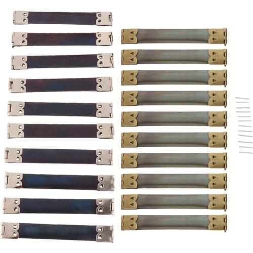 Pack of 20 Purse Or Glasses Case Flex Frame Internal Flex Spring Clip 10cm