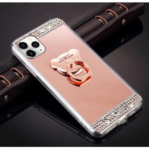 Mirror Soft Armor Ring Case For Samsung Galaxy A71 A51 A70 A50 A40 A30 A20 A10 A21 A20S A20E A10S A81 A91 A90 A80 M20 M30 M40S