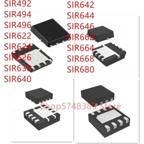 10PCS SIR492 SIR494 SIR496 SIR622 SIR624 SIR626 SIR638 SIR640 SIR642 SIR644 SIR646 SIR662 SIR664 SIR668 SIR680 QFN IC