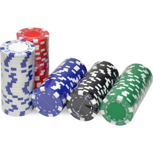 25PCS/LOT Poker Chips Casino ABS+Iron+Clay Poker Chip Texas Hold'em Poker Metal Coins Poker Chips Set Poker Accessories