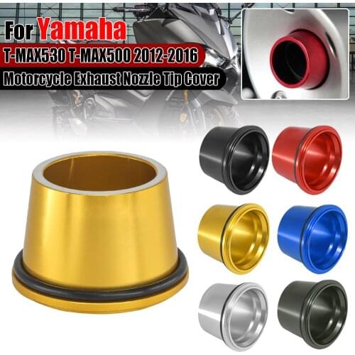For YAMAHA TMAX 500 530 TMAX530 TMAX500 Motorcycle CNC Aluminum Exhaust Nozzle Pipe Muffler Tip Cover 2012 2013 2014 2015 2016