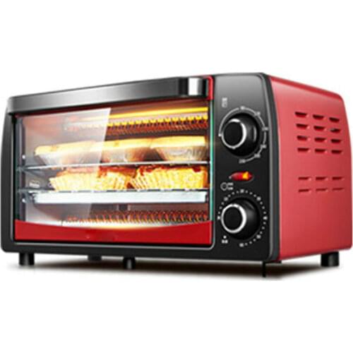 12L Automatic Mini Electric Oven 220V 1050W Household Pizza Oven Meat Grill Bread Baking Machine Kitchen Appliances