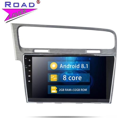 Car Radio Android 8.1 DVD Head Unit For VW Golf 2014 2015 2016 Stereo GPS Navigation Magnitol 2 Din Octa Core Car Autoradio Navi