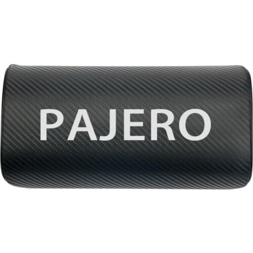 Car Styling for Mitsubishi Pajero car neck pillows both side pu leather single headrest cover 1PCS