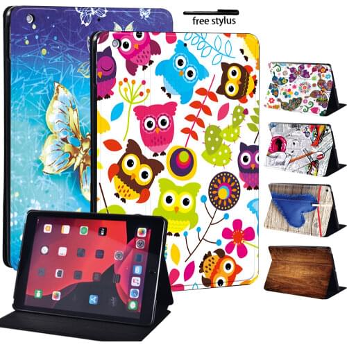 Case for IPad 8th 2020 7th/5th/6th/ Mini 1 2 3 4 5 Tablet Cover Flip Stand Leather for IPad 2 3 4 Print Pattern Protector Cover