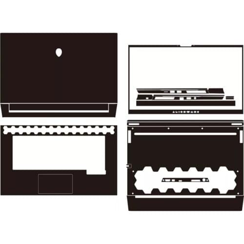 Laptop Carbon fiber Vinyl Skin Sticker Cover For 2020 release Alienware M15 R3 15.6"