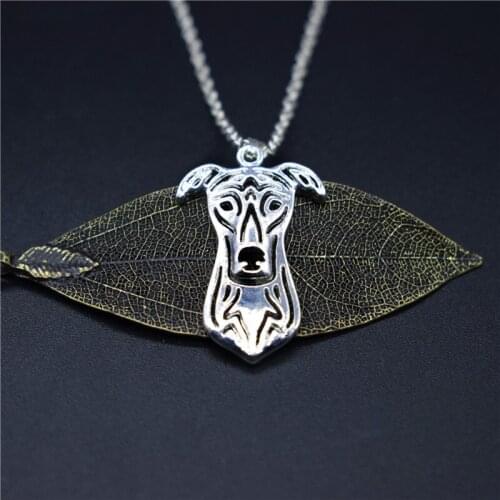 Elfin Trendy Greyhound Necklaces Gold Color Silver Color Dog Jewellery Greyhound Pendant Necklaces Women Men Jewellery