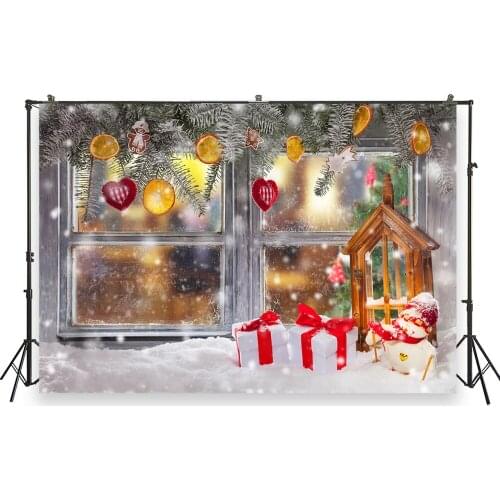 HUAYI Photography Backdrops Christmas Photo Background Christmas Xmas Family Party Decor Banner Studio Photobooth BackdropXT7386
