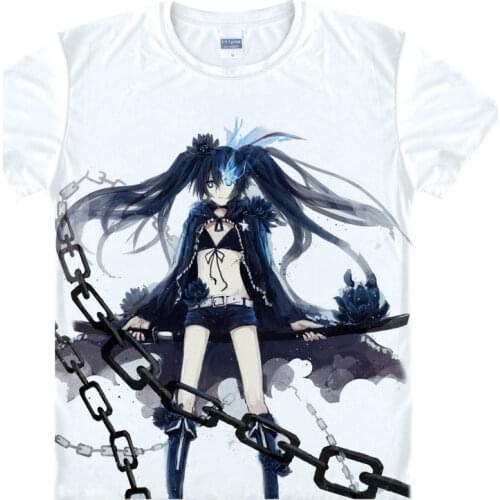 Burakku Rokku Shuta T-Shirt black haired girl Shirt t shirts Anime Clothing cool mens t-shirts Japanese Anime shirts a