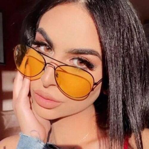 HKNA 2021 Luxury Oval Sunglasses Women Brand Designer Vintage Eyeglasses Women Metal Glasses For Women/Men Retro Oculos De Sol