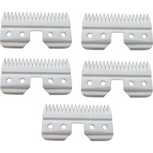 5pcs Ceramic Replacement Cutter for Most Andis Oster Wahl AG A5 Clipper Blades Hair Trimmer Beard Blade Hair Removal
