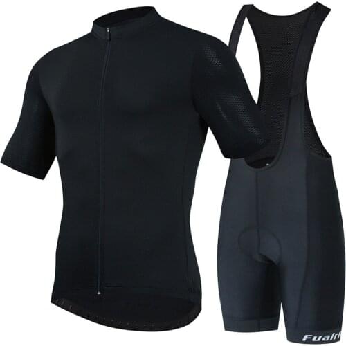 FUALRNY Pro Cycling Jersey Set Summer Mountain Bike Clothing Pro Bicycle Cycling Jersey Sportswear Suit Maillot Ropa Ciclismo