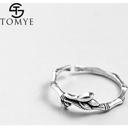 Cute Rings for Women TOMYE JZ21002 Fashion 925 Silver Slub Adjustable Finger Open Antique Gift Jewelry