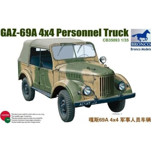 BRONCO CB35093 1/35 GAZ-69A 4X4 PERSONNEL TRUCK - Scale Model Kit