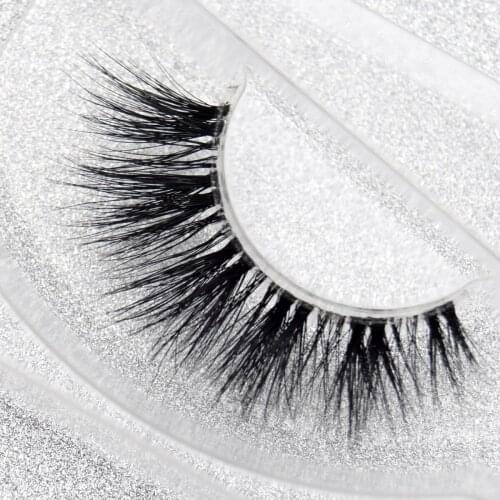 Mink Lashes 3D Real Mink Eyelashes Crisscross Messy False Eyelashes Hand Made Transparent band False Lashes Eye Extension cilios
